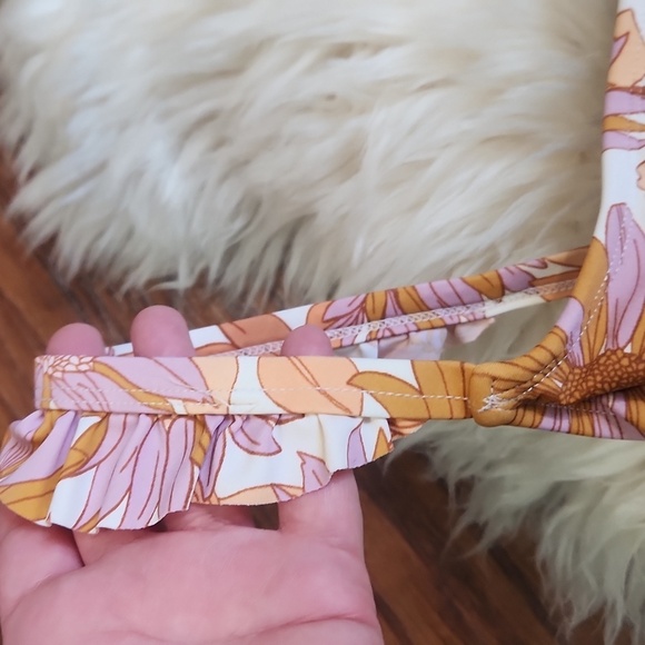 Kona Sol Boho Floral One piece Bathingsuit - Picture 3 of 5